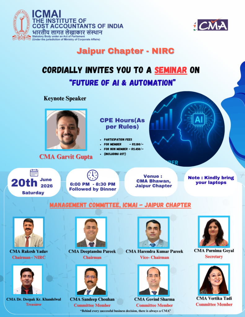 Seminar on “Future of AI & Automation” – 20.06.2026