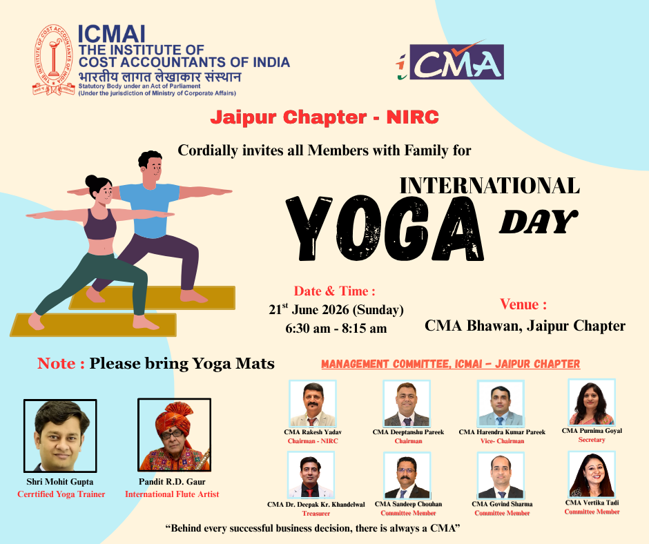 International Yoga Day Celebration – 21st June 2026